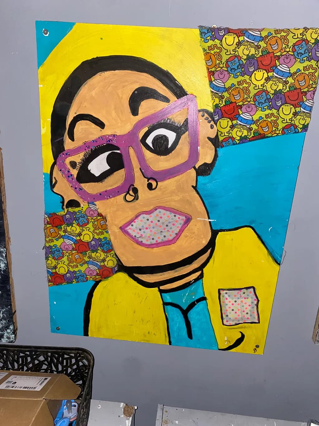 Vibrant Expressions: A Playful Portrait of Color and Character