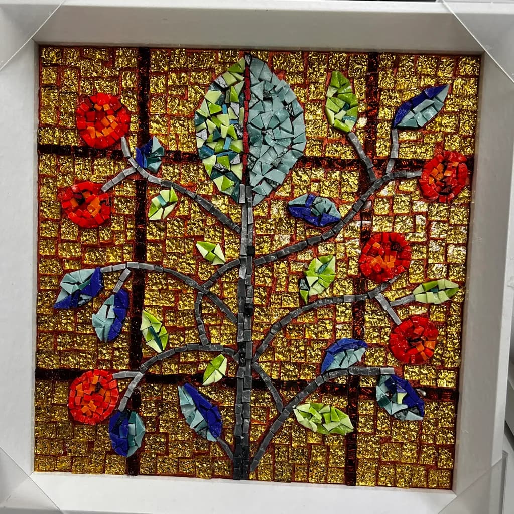 Vibrant Mosaic Garden: A Colorful Celebration of Nature's Beauty