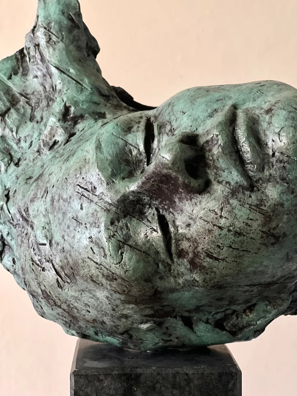Whispers of Serenity: A Contemplative Bronze Sculpture of Tranquil Beauty