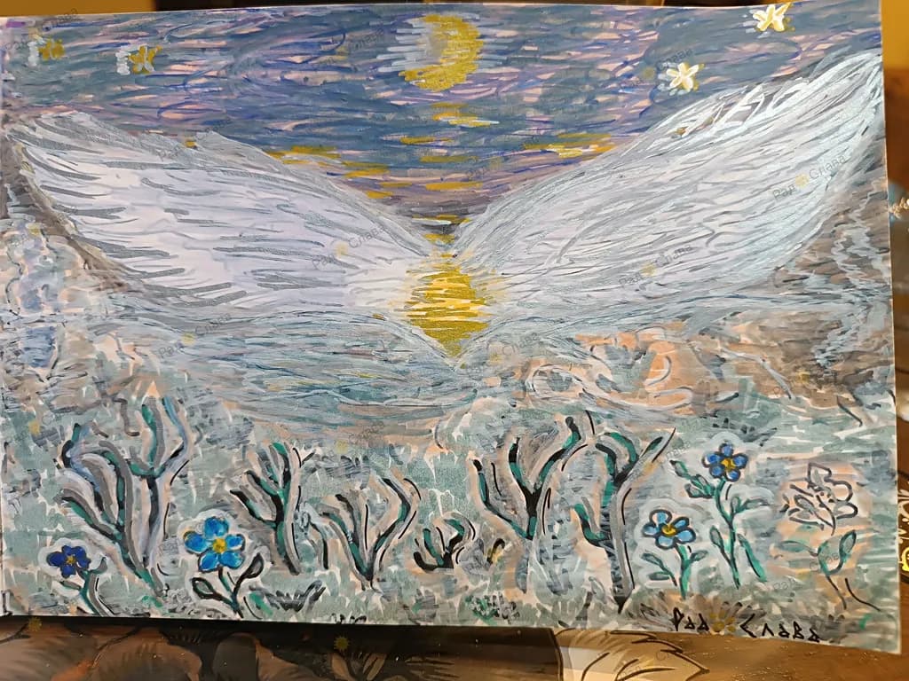 Whispers of Dawn: Ethereal Wings Embracing the Morning Light