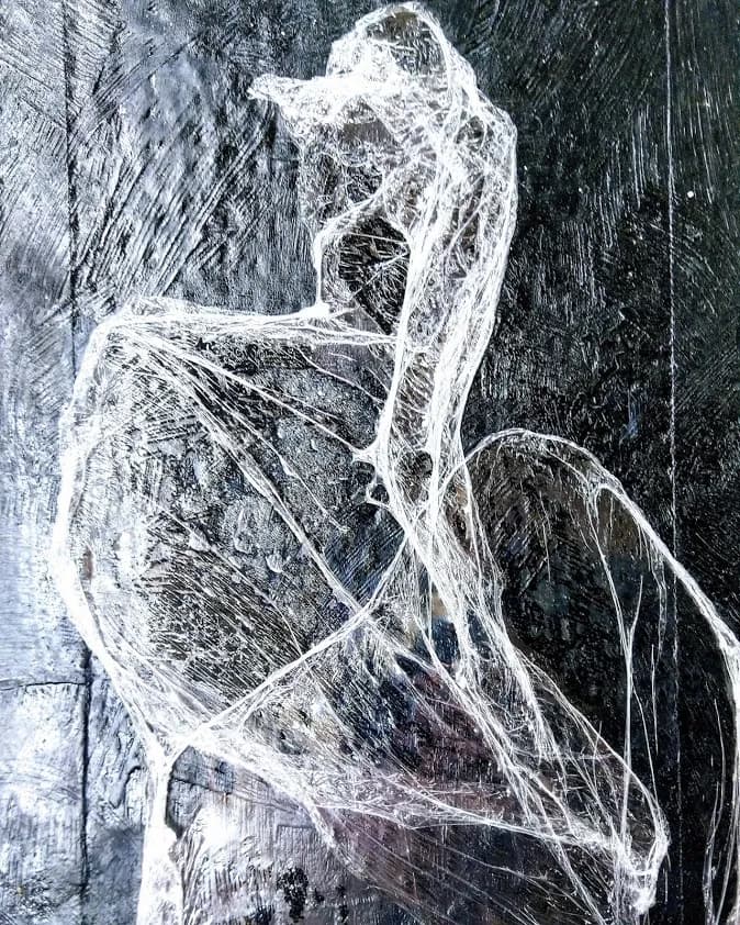 Translucent Whispers: An Abstract Exploration of Form and Texture