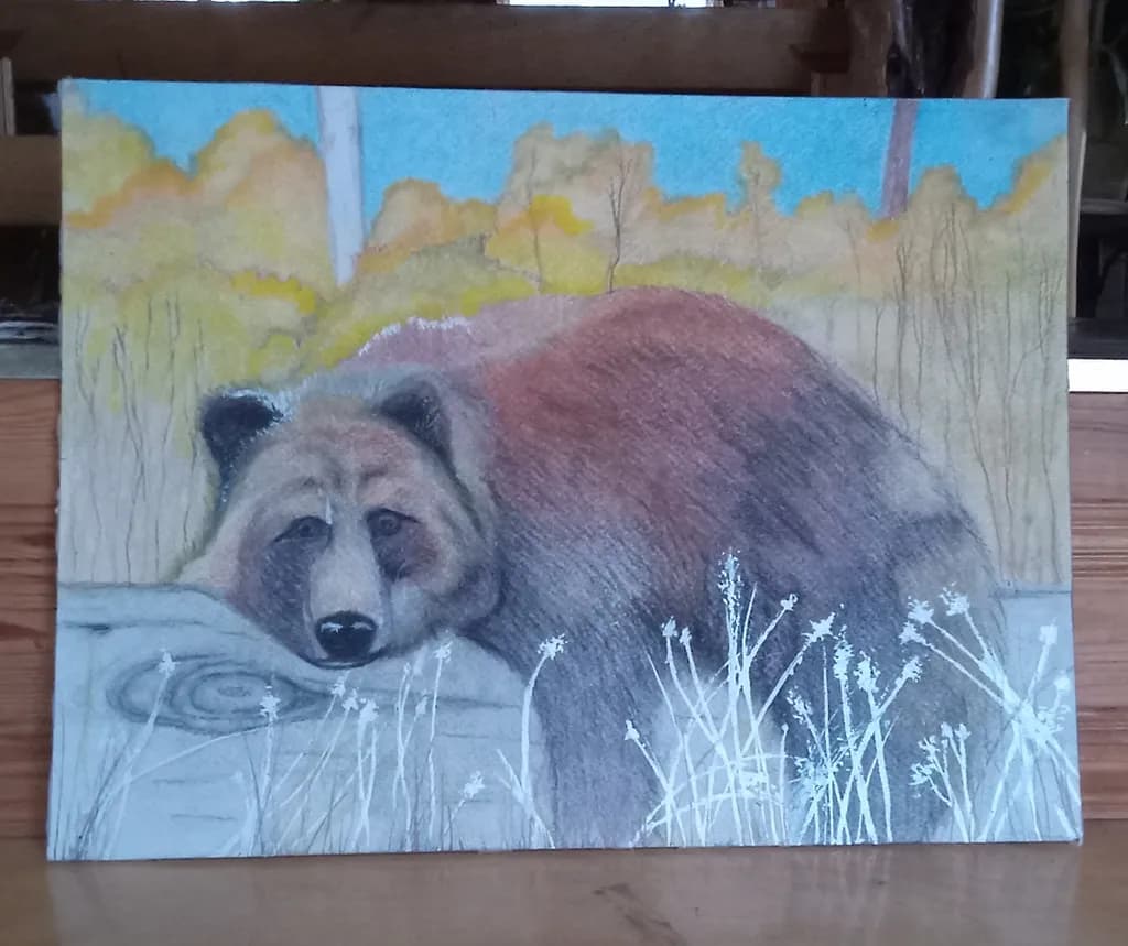 Whispers of the Wild: A Grizzly's Serenity in Nature's Embrace