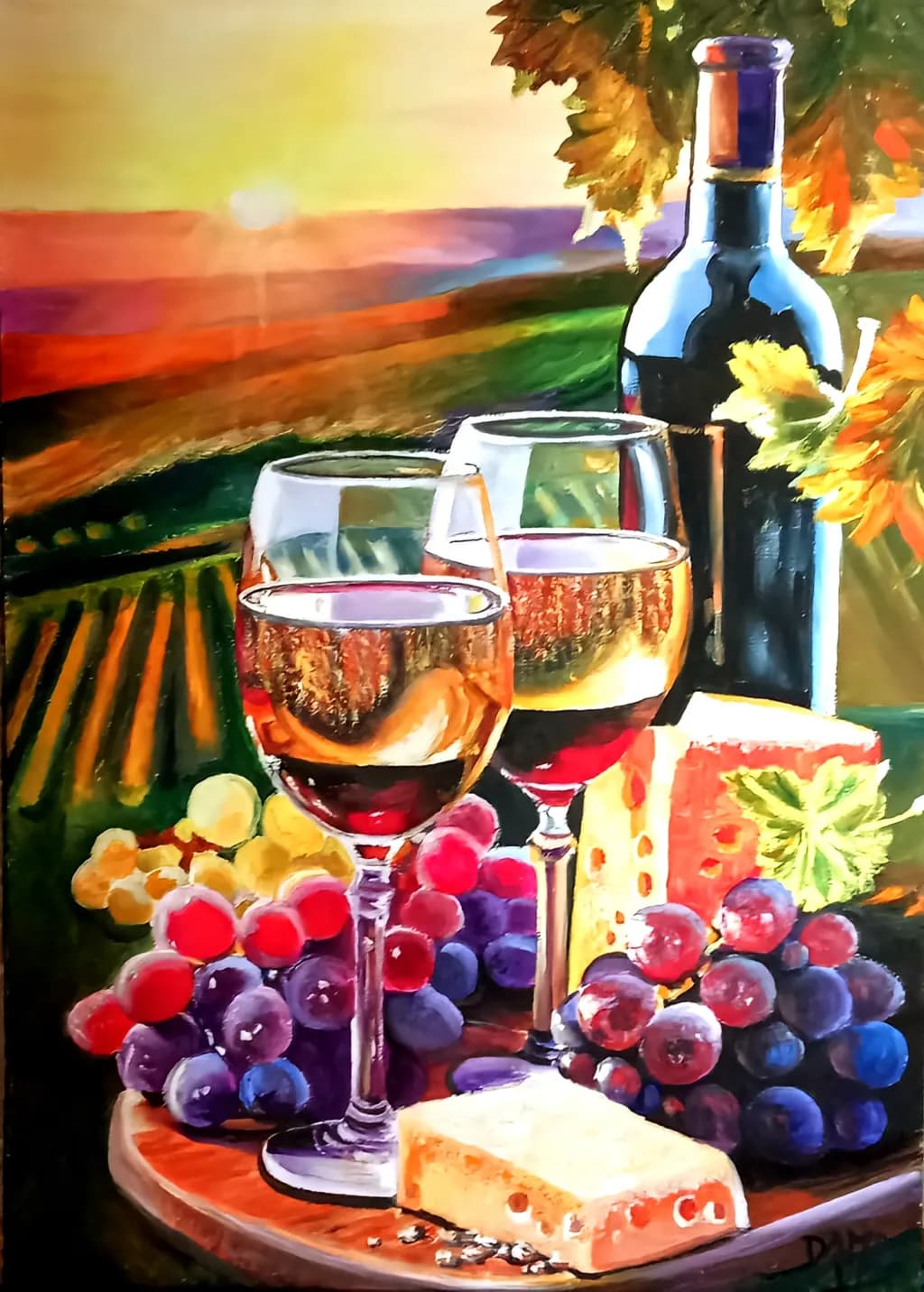 Vineyard Sunset Toast