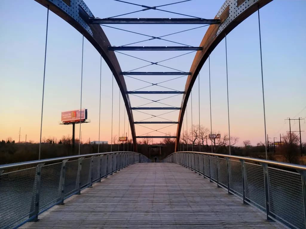 Whispers of Twilight: A Serene Bridge at Dusk