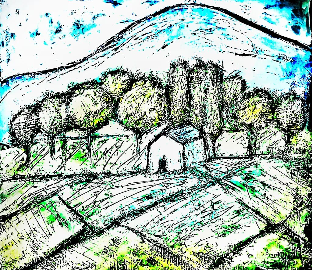 Whispers of the Countryside: A Vibrant Landscape of Fields and Hills