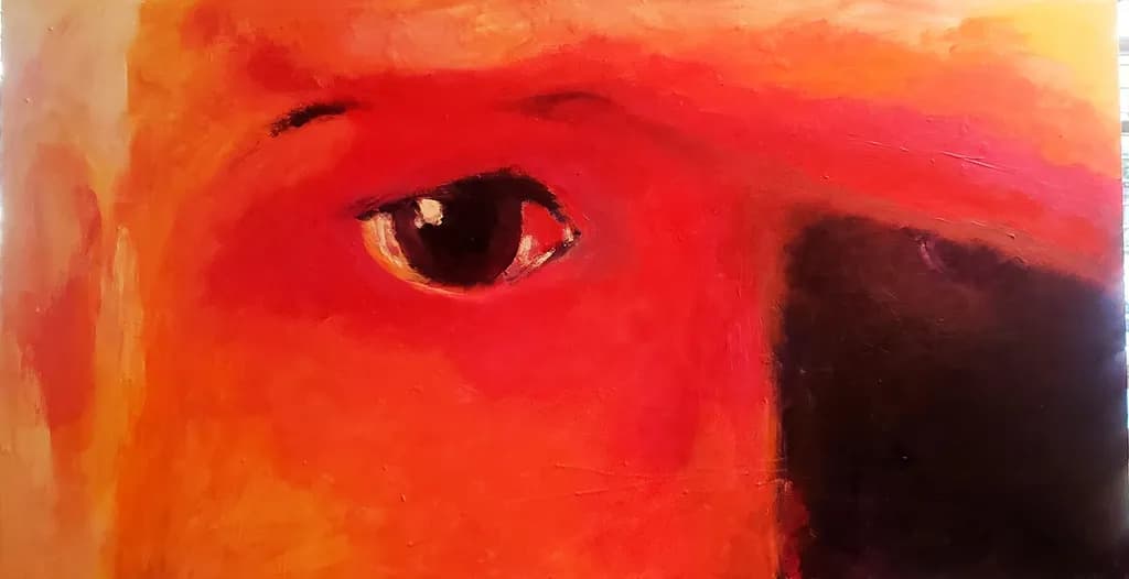 Vibrant Eye: An Abstract Expression of Colorful Emotion