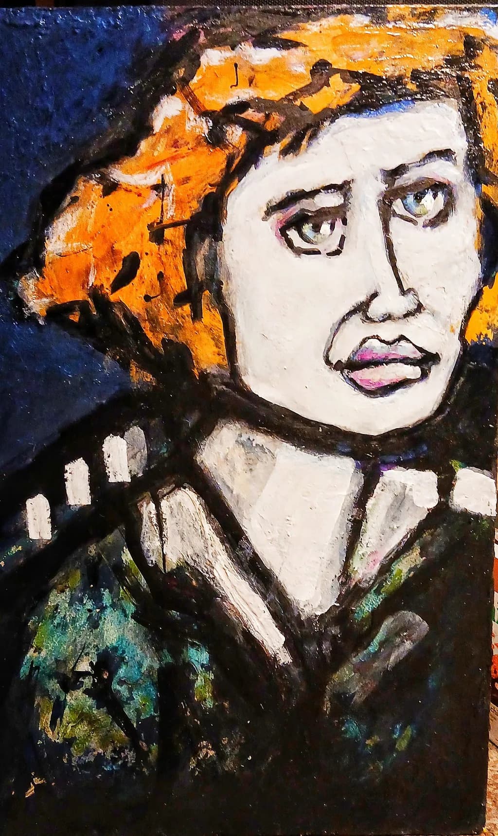 Whispers of Color: A Portrait of Emotion and Identity