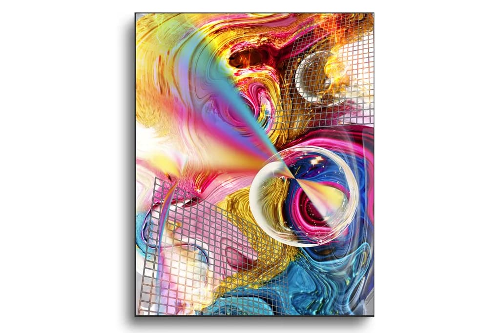 Vibrant Whirl: A Dance of Color and Light in Abstract Harmony