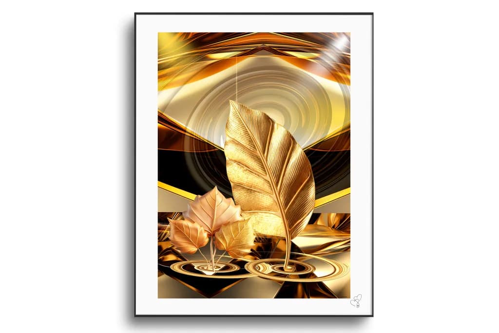 Golden Whispers: Nature's Elegance in a Modern Dance of Light and Form