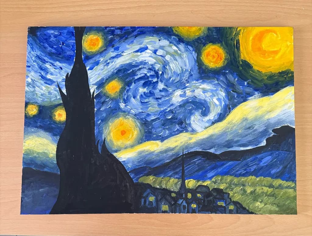 Whispers of the Night Sky: A Starry Village Dreamscape