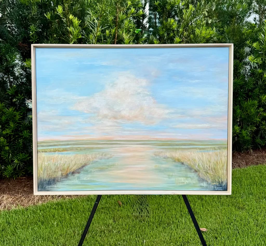 Serenity in Nature: A Tranquil Landscape of Water and Sky