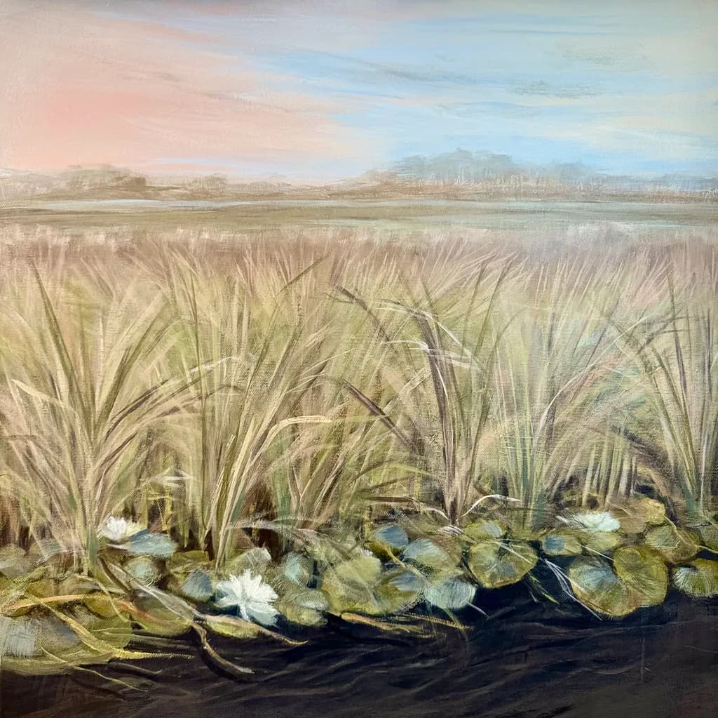 Whispers of Serenity: A Tranquil Marshland Escape at Dusk