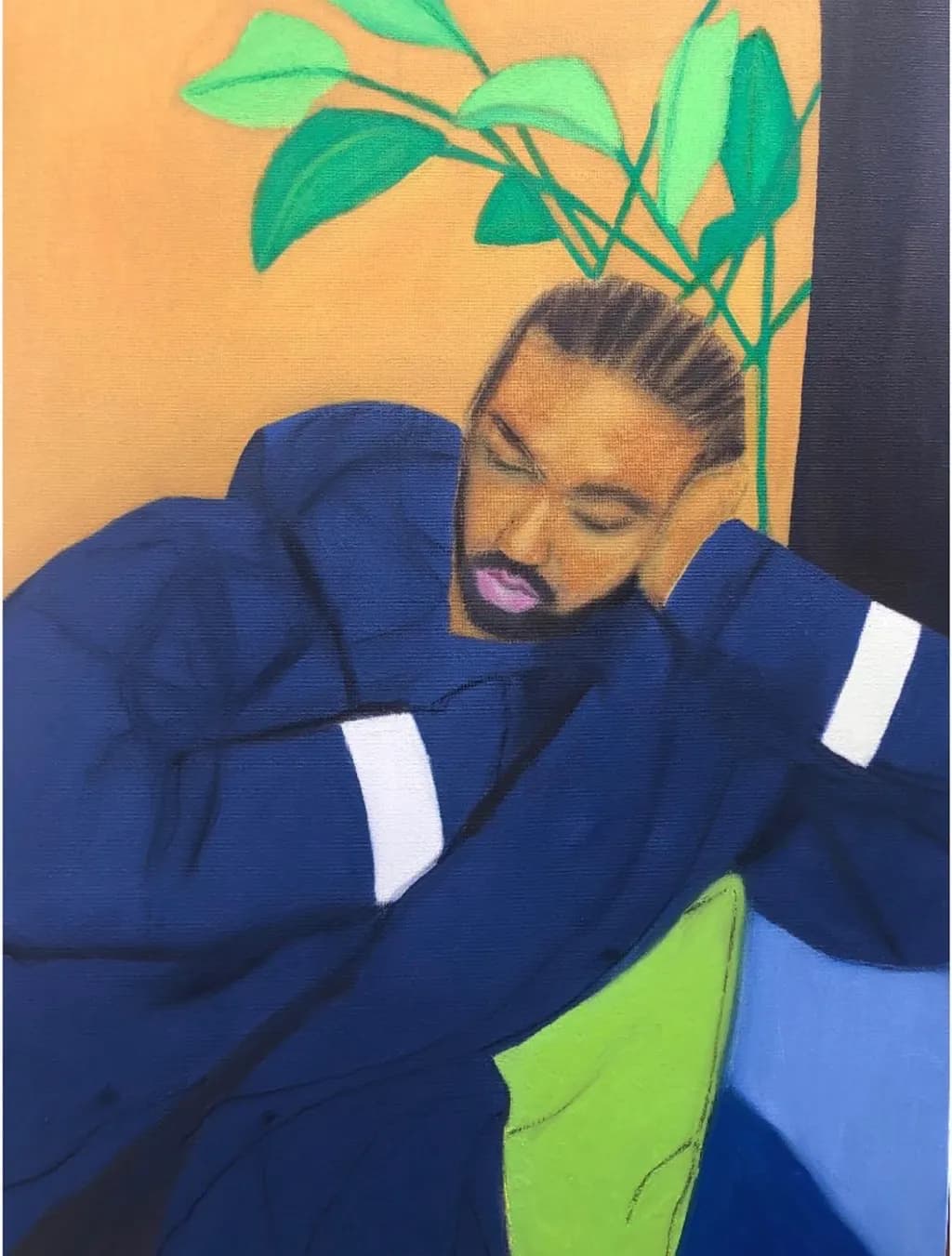 Serene Reflection: A Portrait of Contemplation and Nature's Embrace