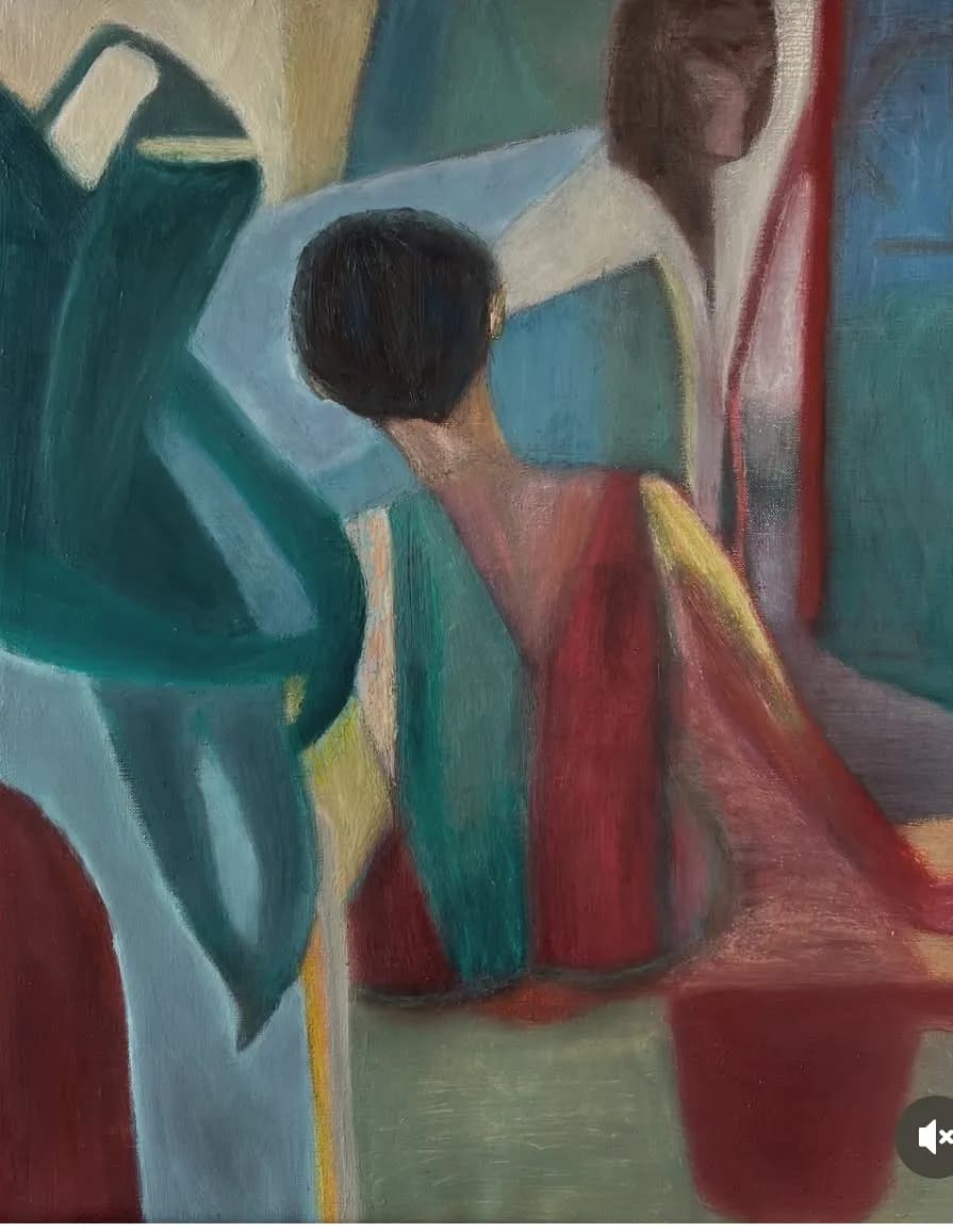 Whispers of Color: A Journey Through Abstract Figures and Emotion