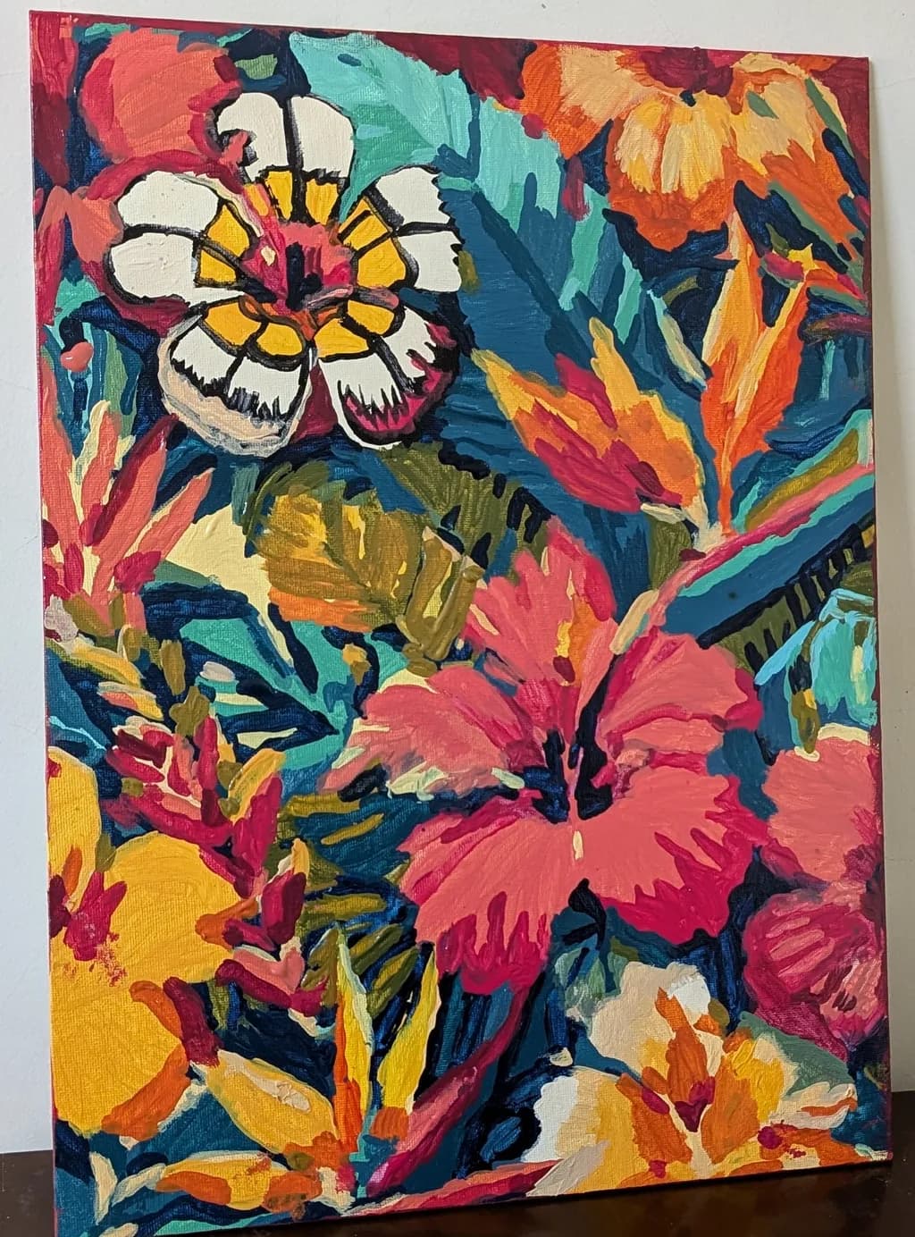 Vibrant Floral Symphony: An Abstract Celebration of Nature's Colors