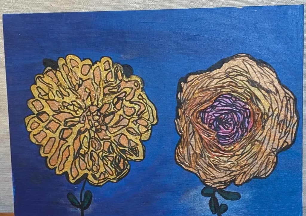 Vibrant Blossoms: An Abstract Botanical Dance in Colorful Harmony