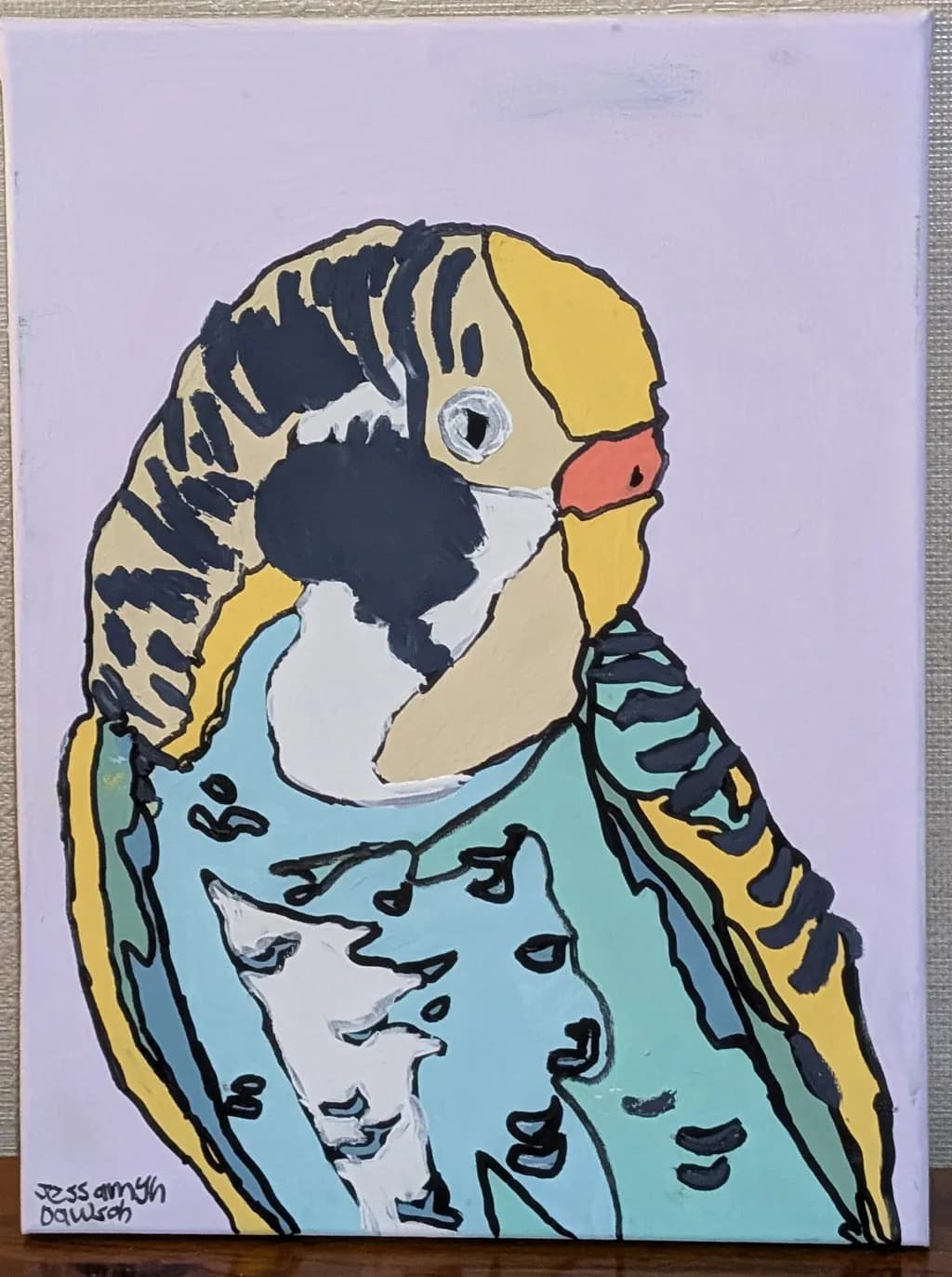 Whimsical Budgie: A Colorful Portrait of Nature's Charm