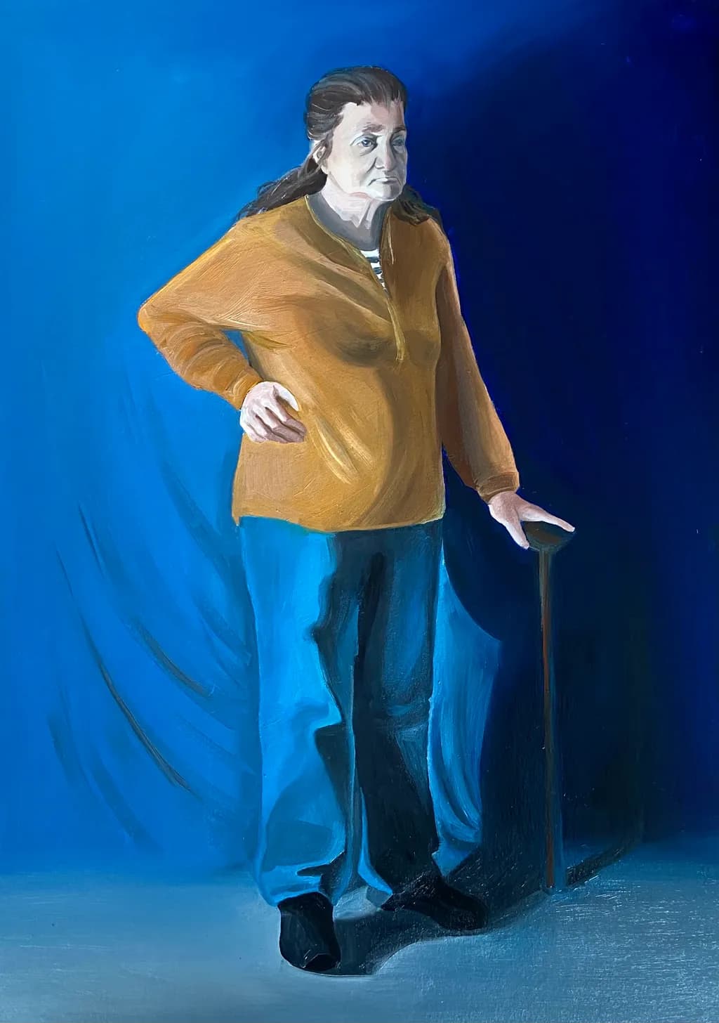 Elderly Grace: A Portrait of Resilience and Reflection