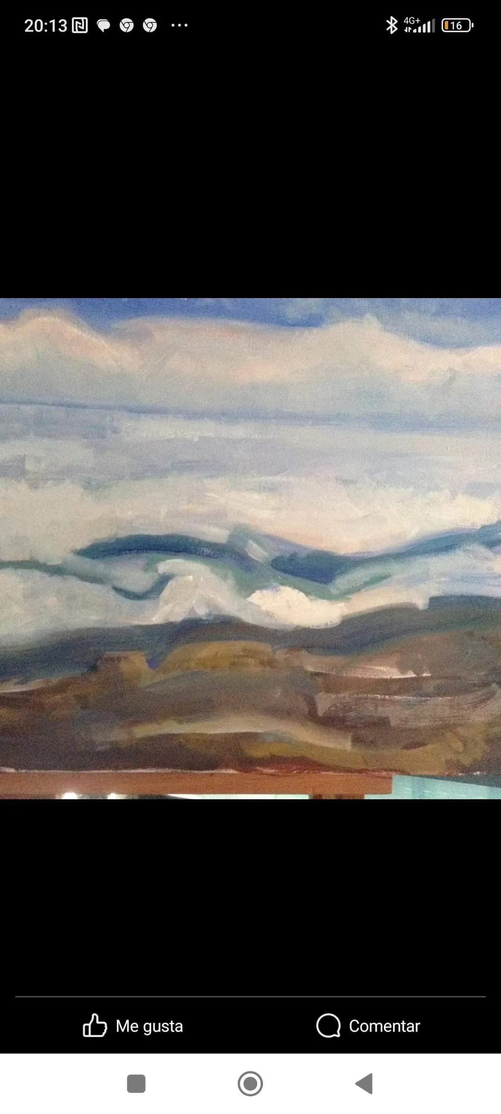 Whispers of the Horizon: A Serene Landscape in Blues and Earth Tones
