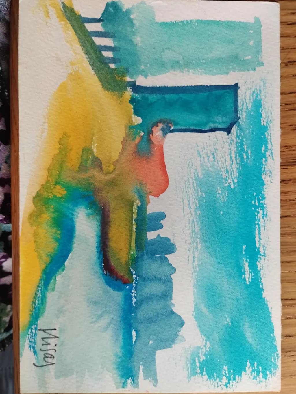 Vibrant Echoes: An Abstract Watercolor Journey Through Color and Emotion