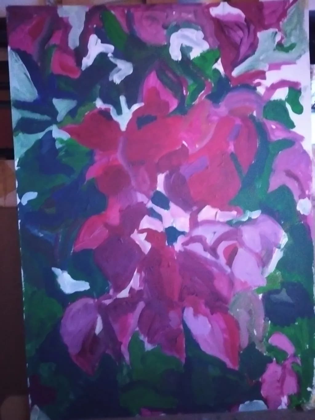 Vibrant Blossoms: An Abstract Floral Symphony in Colorful Hues