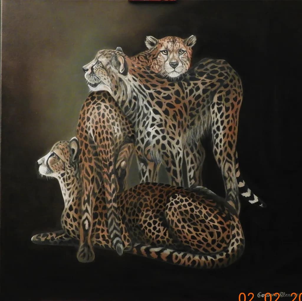 Majestic Leopards: A Realistic Tribute to Wildlife's Grace and Power