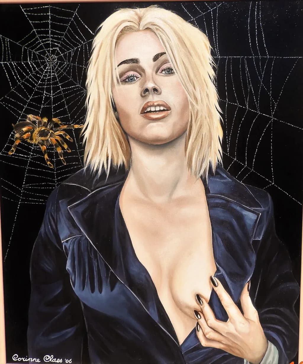Seductive Web: A Portrait of Allure and Intrigue