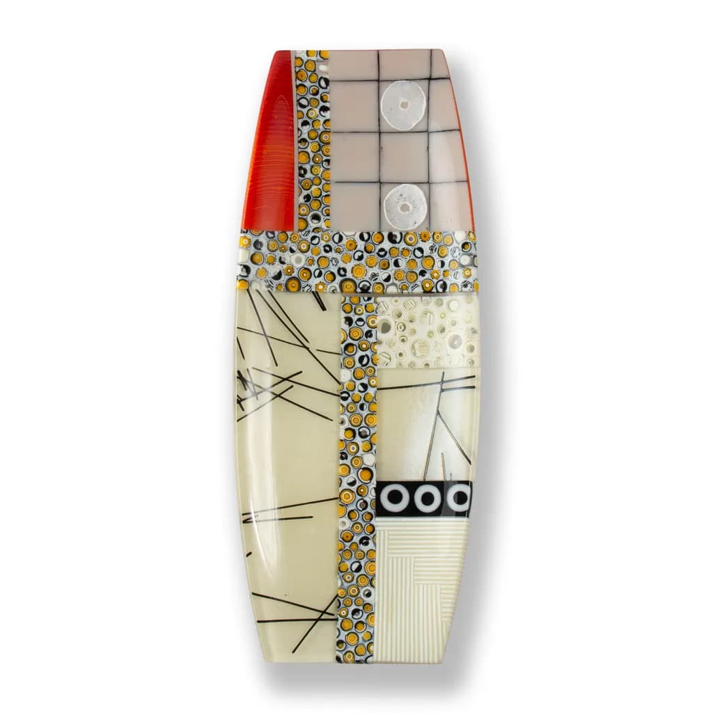 Vibrant Geometric Harmony: A Modern Abstract Decorative Piece for Contemporary Spaces
