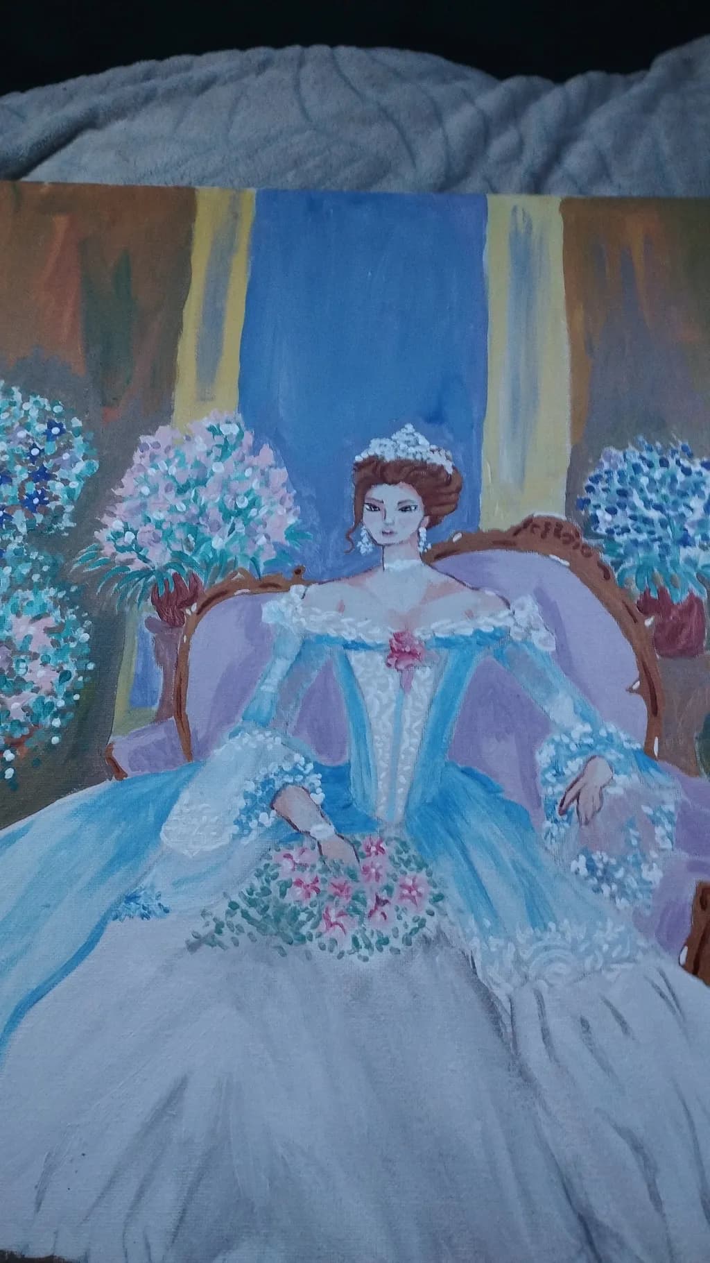 Regal Elegance: A Portrait of Grace and Beauty in Pastel Hues