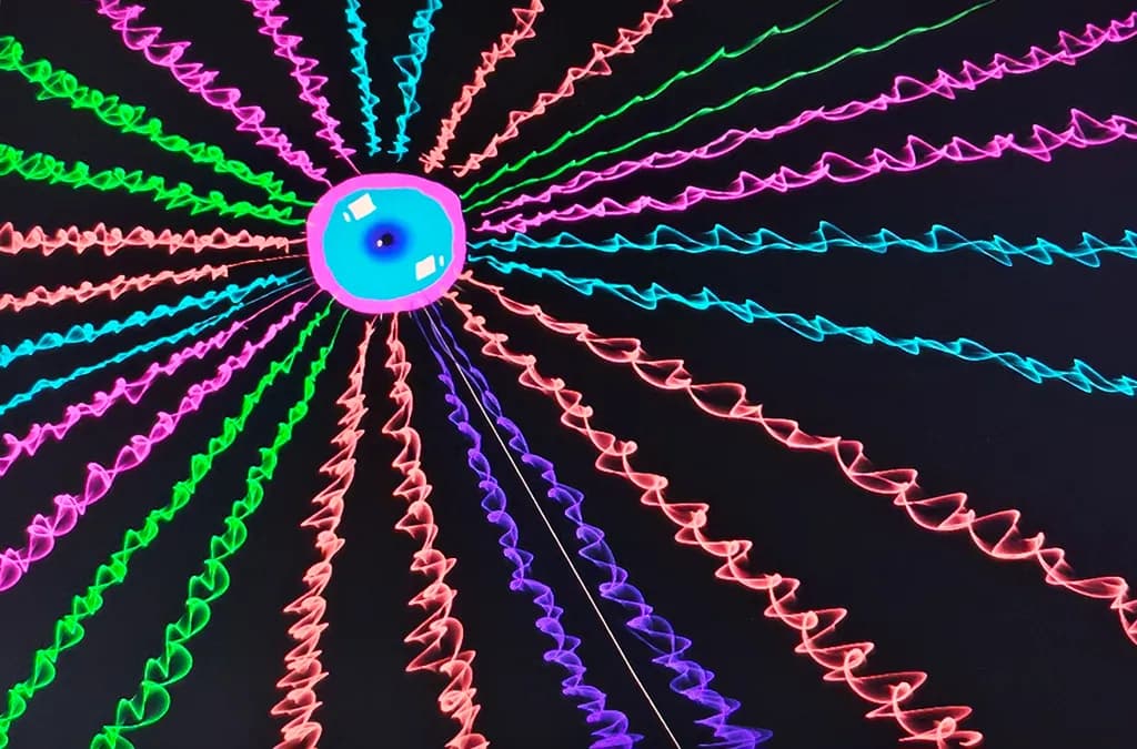 Neon Spiral Energy