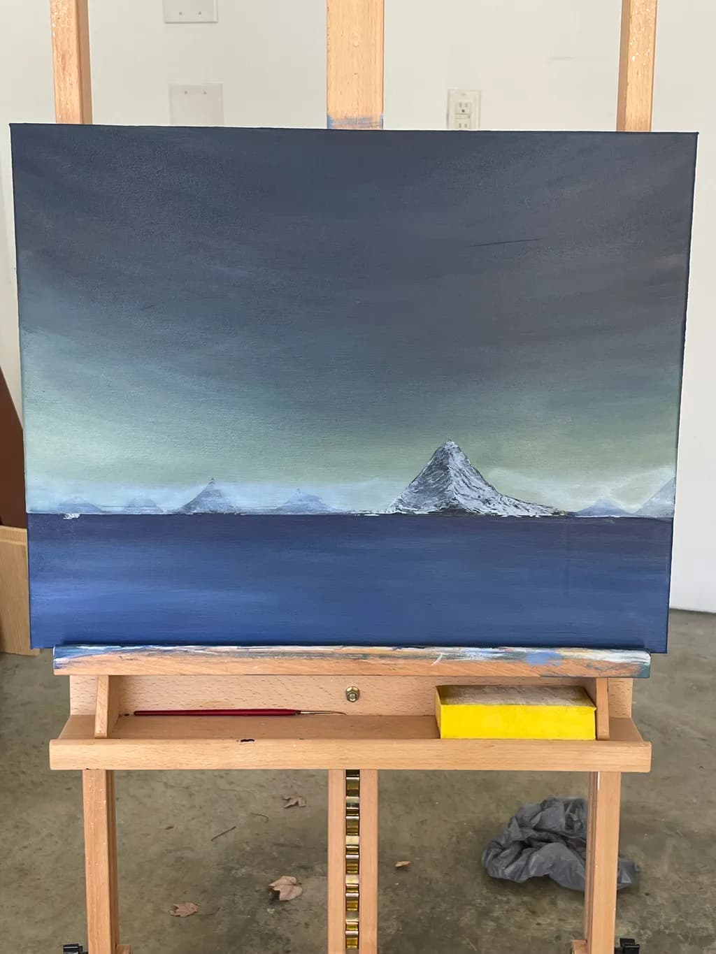 Whispers of the Arctic: A Serene Landscape of Mountains and Sea