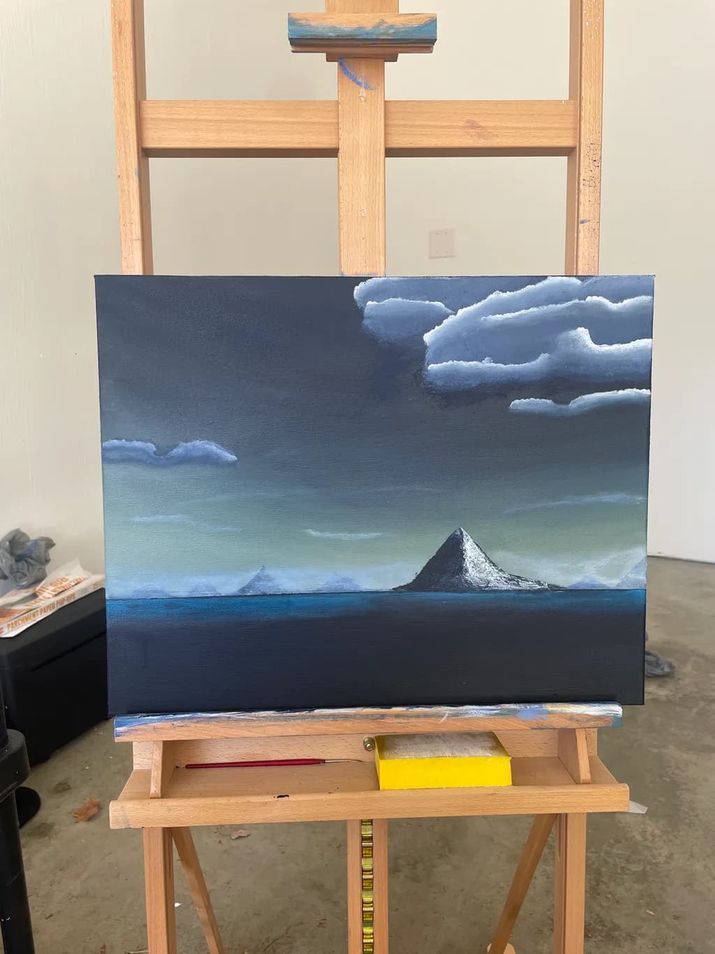 Whispers of the Horizon: A Serene Landscape of Mountains and Clouds
