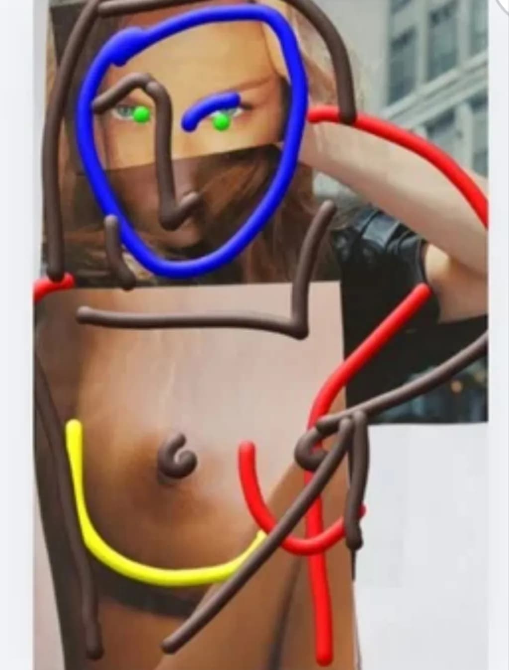 Abstract Nude Portrait