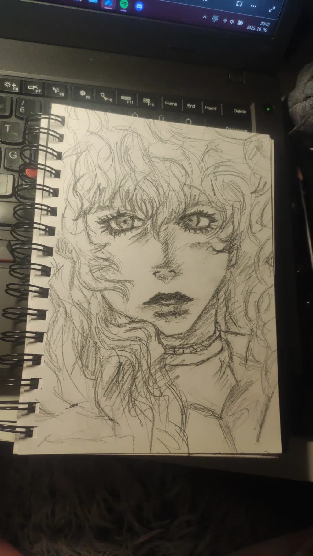 Whispers of Emotion: A Captivating Sketch of Introspection and Beauty