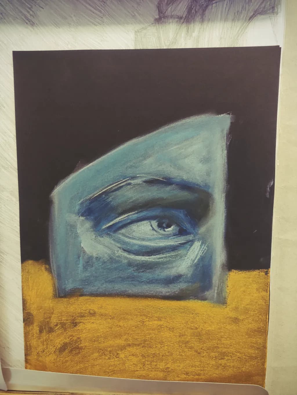 Vision in Blue: An Abstract Expression of Contrast and Emotion