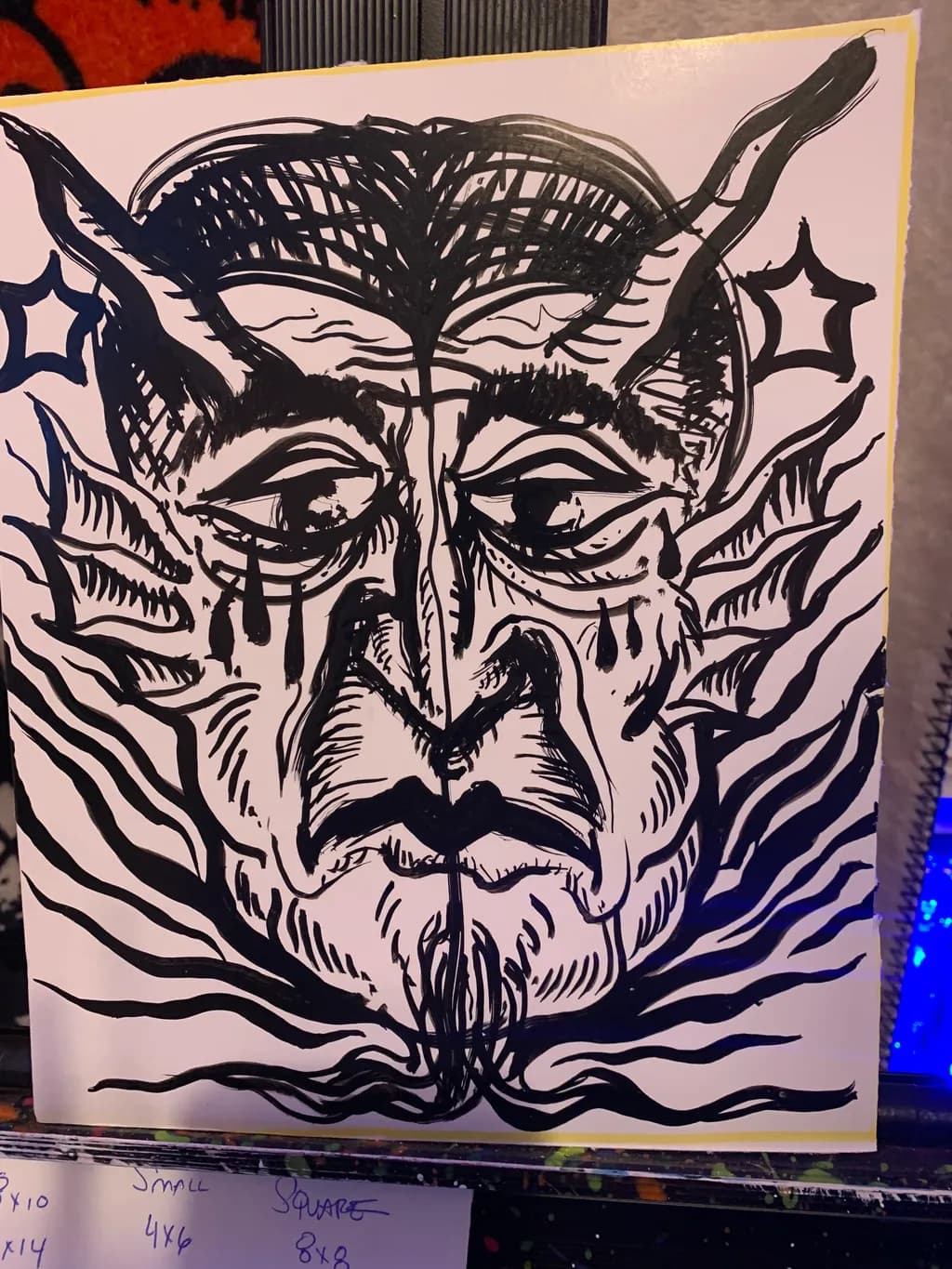 Emotional Duality: An Abstract Exploration of Contrast and Expression