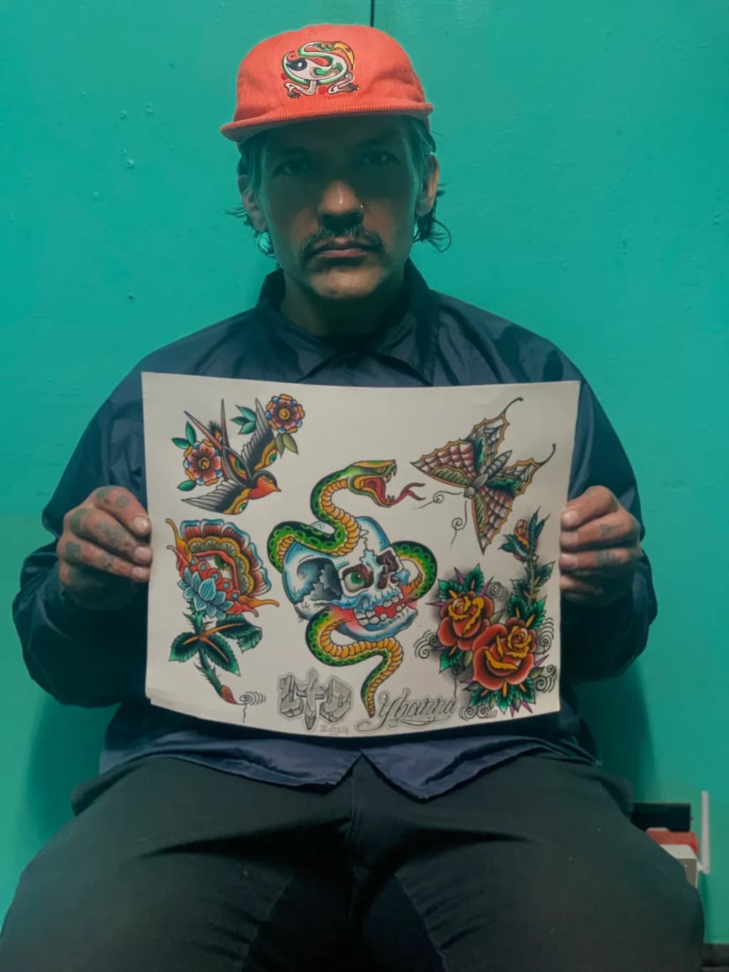 Vibrant Expressions: A Colorful Tattoo Portrait of Life and Artistry