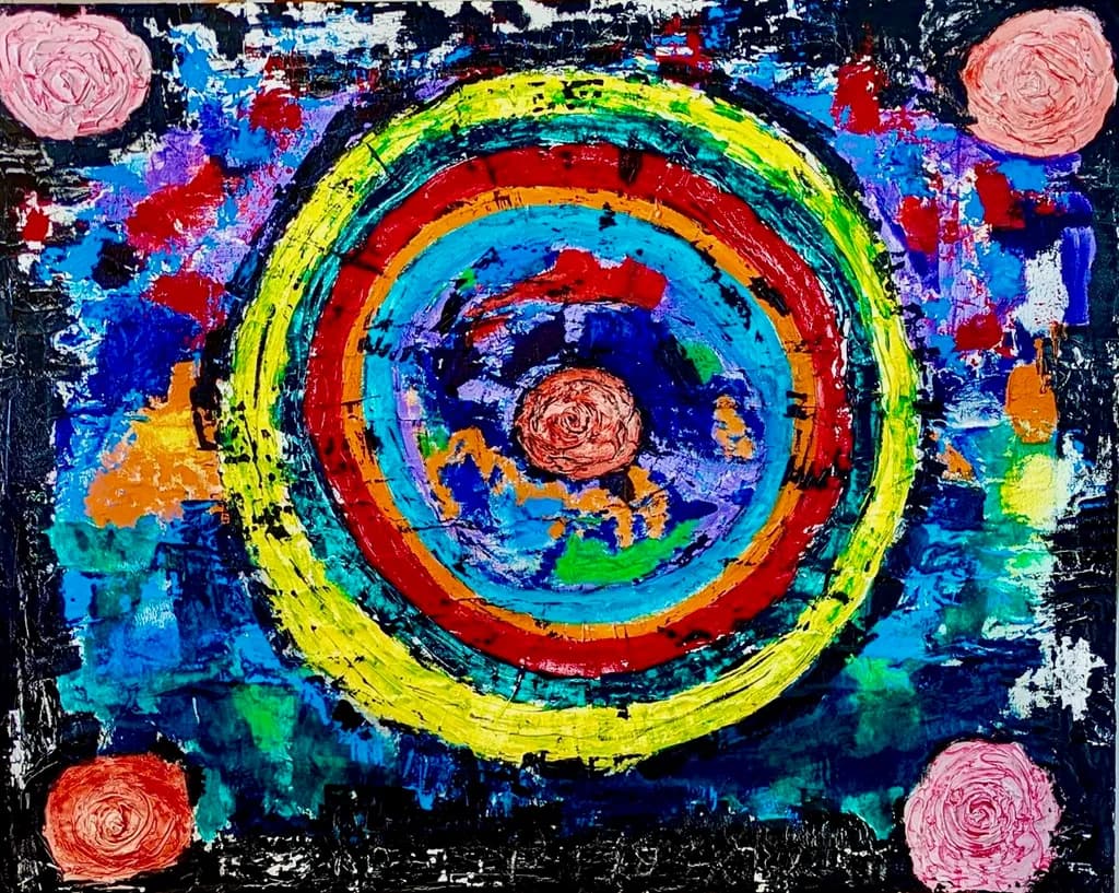 Vibrant Whirl: A Dance of Color and Emotion