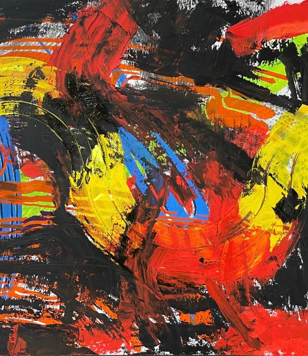 Vibrant Chaos: A Dance of Color and Emotion in Abstract Expressionism