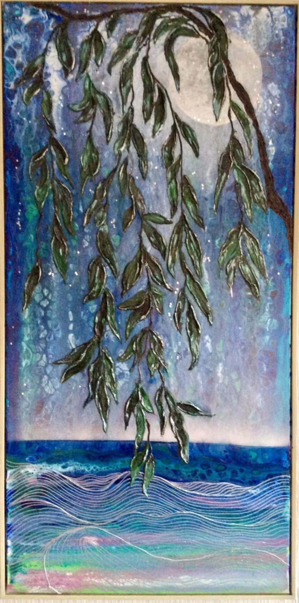 Moonlit Ocean Leaves