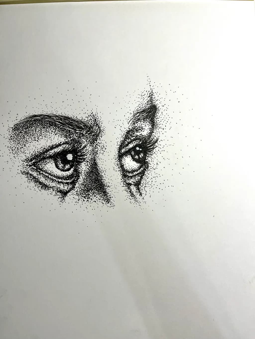 Whispers of the Soul: A Dotwork Exploration of Eyes and Emotion