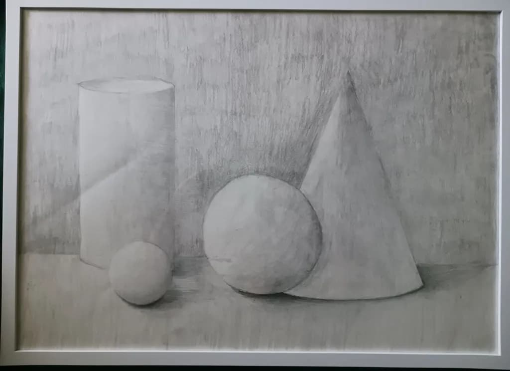Monochrome Geometry: A Still-Life Exploration of Shapes and Shadows