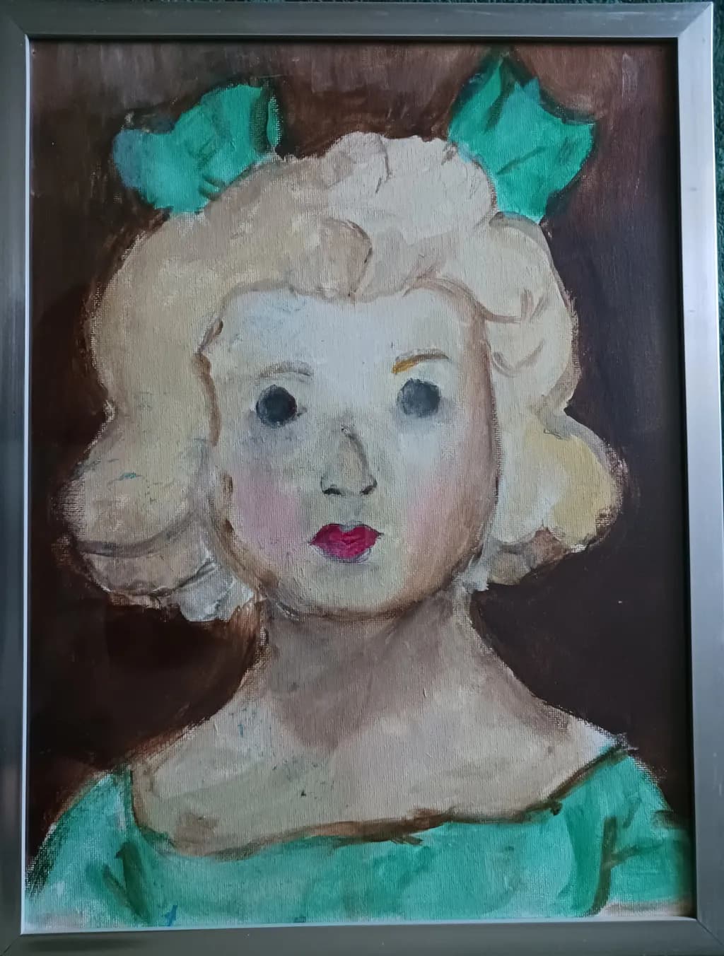 Whimsical Portrait of Childhood: A Colorful Expression in Art