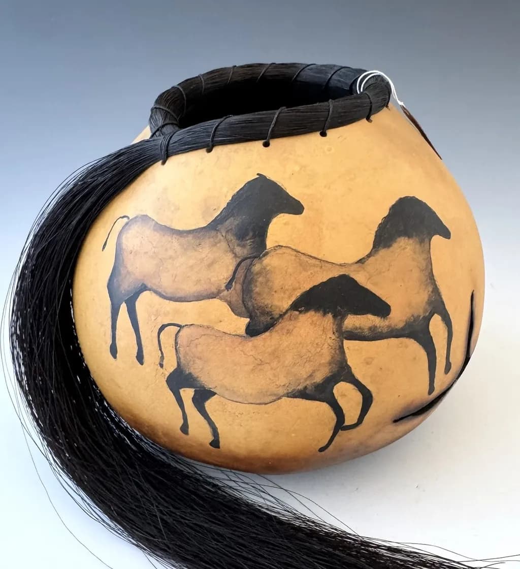 Galloping Essence Pottery Vessel