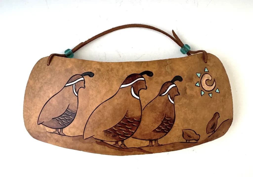 Quail Gathering Plaque