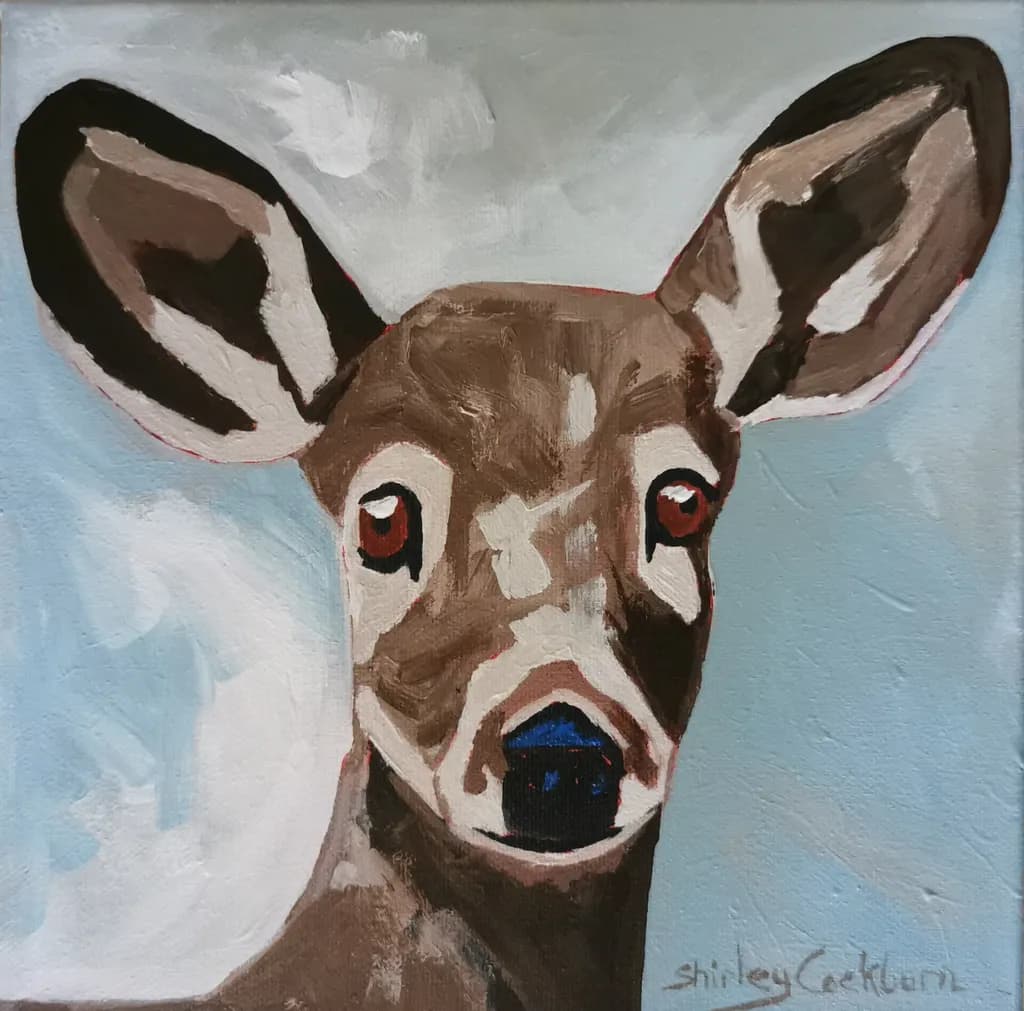 Curious Deer Portrait