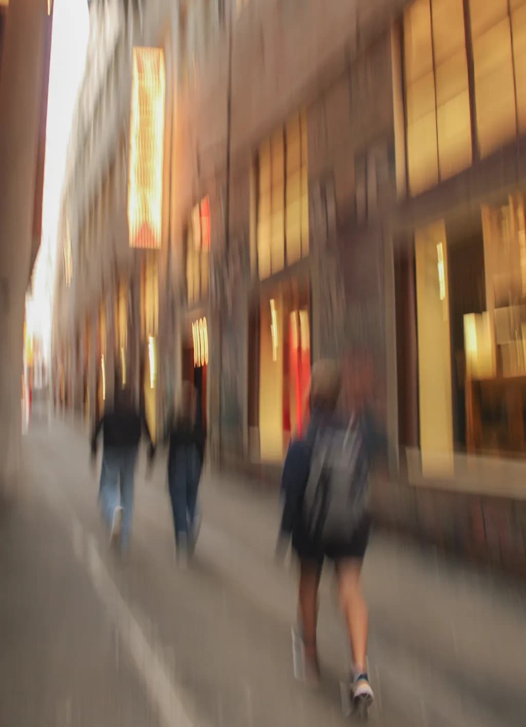 Blurred Urban Walk