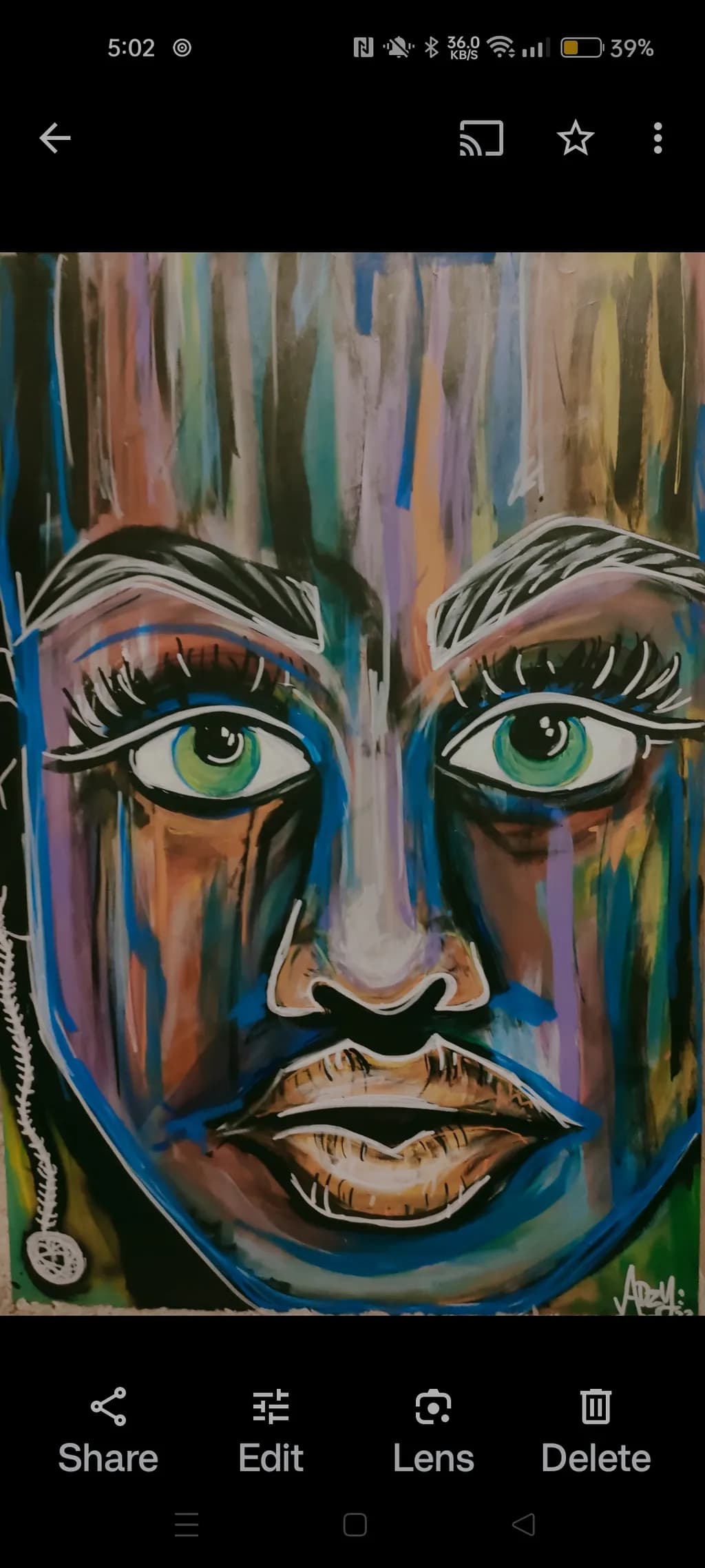 Vibrant Visage: A Colorful Exploration of Identity and Emotion