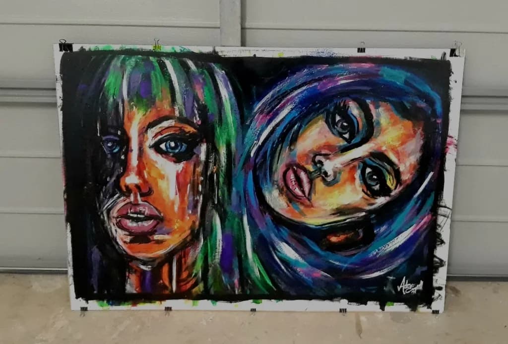 Vibrant Expressions: A Colorful Journey Through Abstract Faces