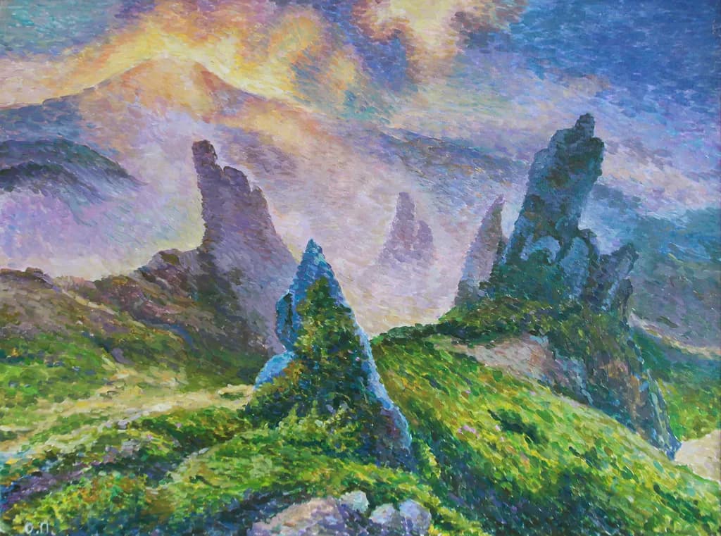 Evening in the Carpathians